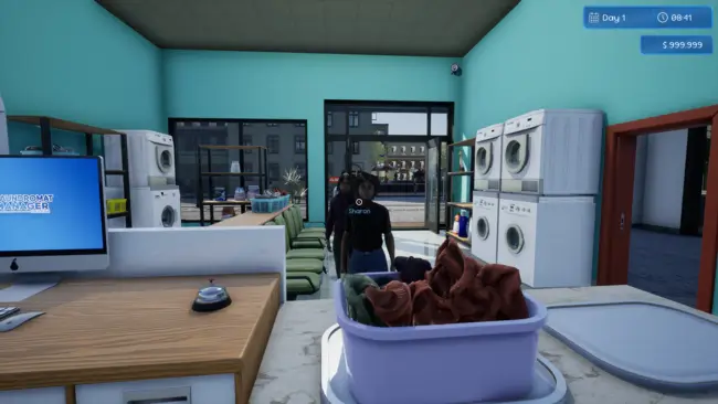Laundromat Manager Simulator Free Download gameplay screenshot 1