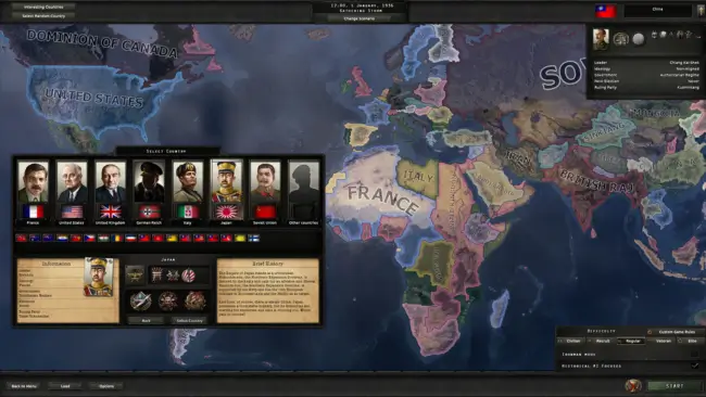 Hearts of Iron IV: Ultimate Bundle Free Download gameplay screenshot 1