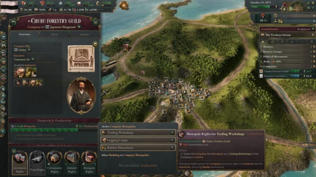 Victoria 3 Charters of Commerce Free Download gameplay screenshot 2