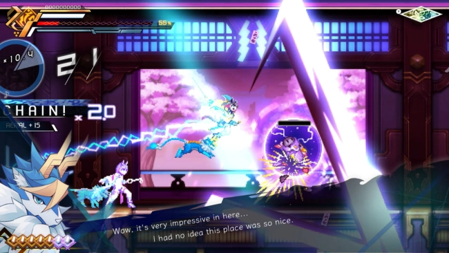 Azure Striker Gunvolt Trilogy Enhanced Free Download gameplay screenshot 1