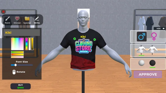 Clothing Store Simulator Free Download gameplay screenshot 2