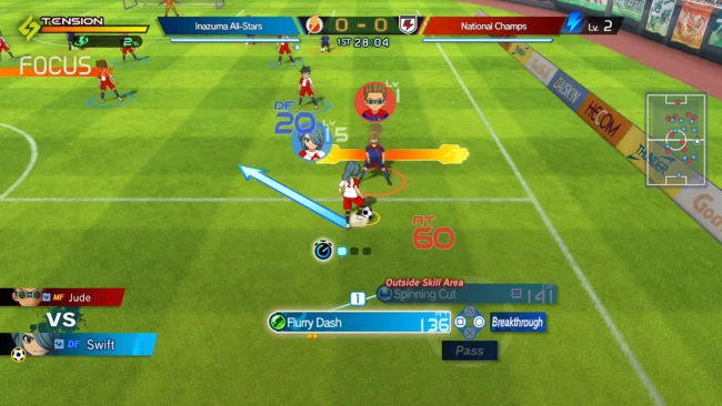 Inazuma Eleven: Victory Road Free Download (v7.0.2) gameplay screenshot 2